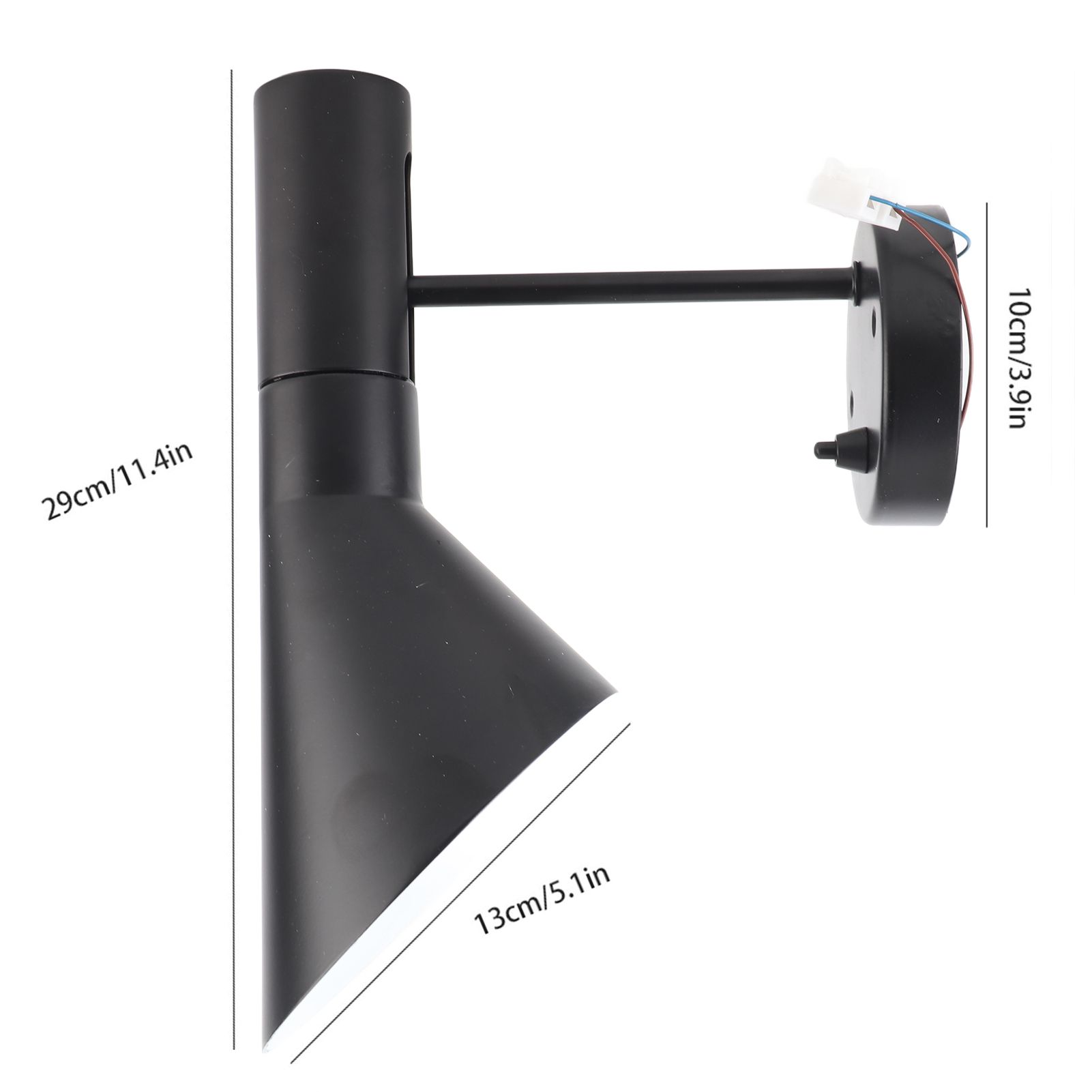 E27 Simply Modern Bedside Lamp Wall Light Adjustable Head for Cafe Hall view 11