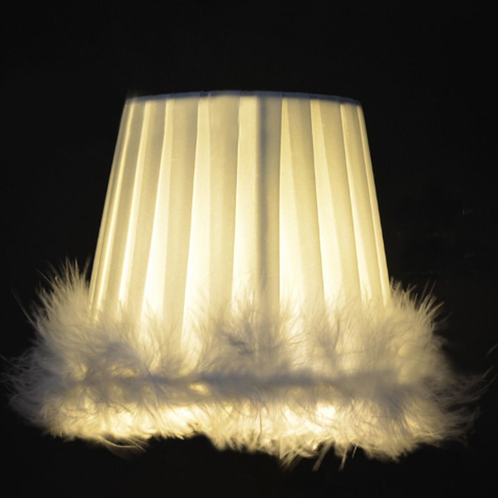 Feather Cloth Chandelier Pendant Lamp Lampshade Wall Light Lampshade for Home view 3