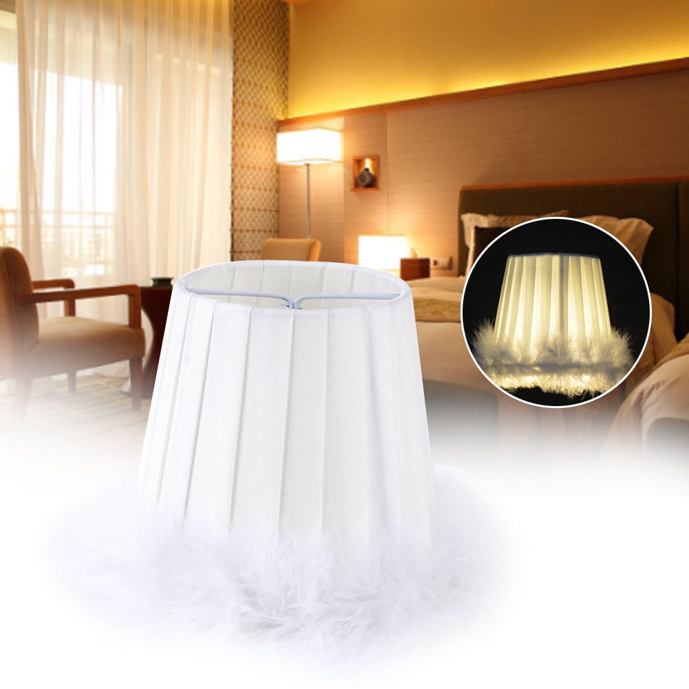 Feather Cloth Chandelier Pendant Lamp Lampshade Wall Light Lampshade for Home view 5