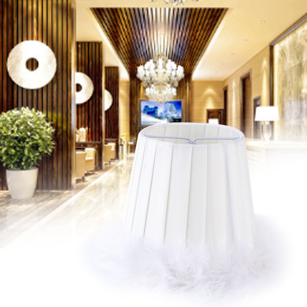 Feather Cloth Chandelier Pendant Lamp Lampshade Wall Light Lampshade for Home view 6