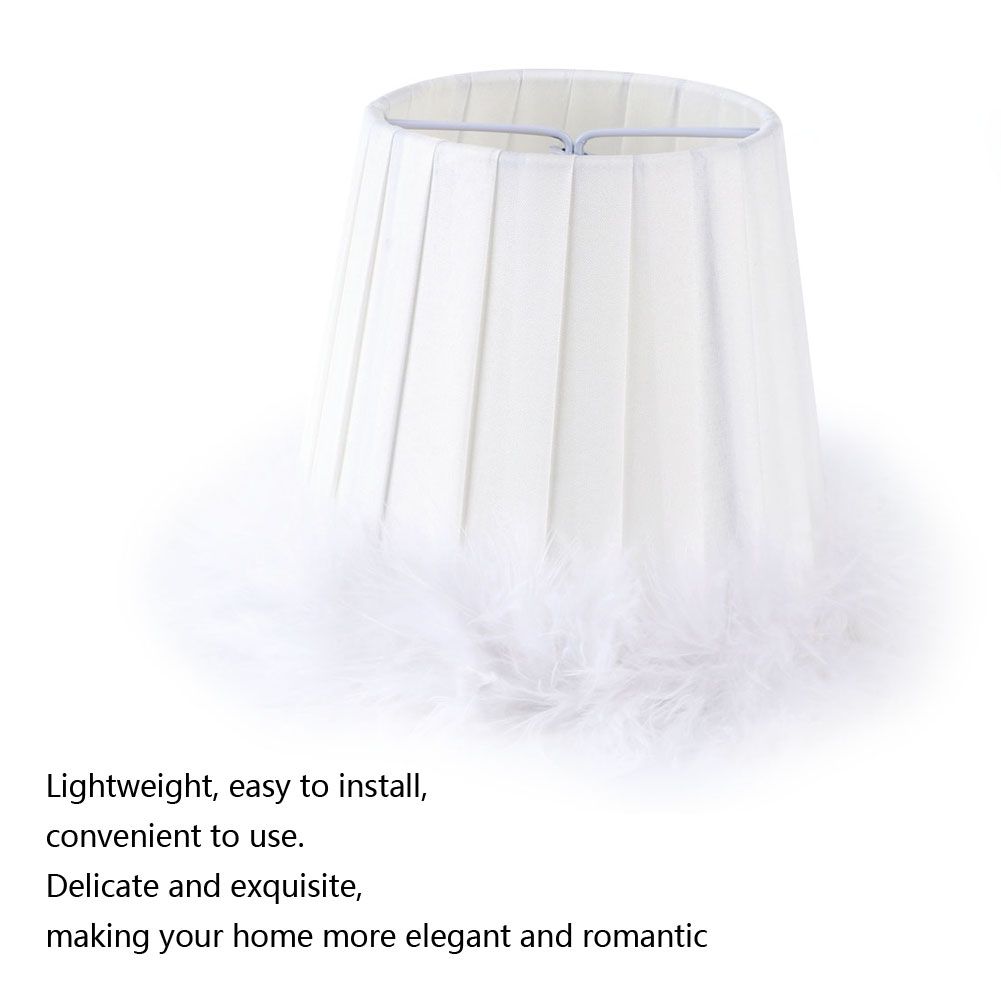 Feather Cloth Chandelier Pendant Lamp Lampshade Wall Light Lampshade for Home view 8