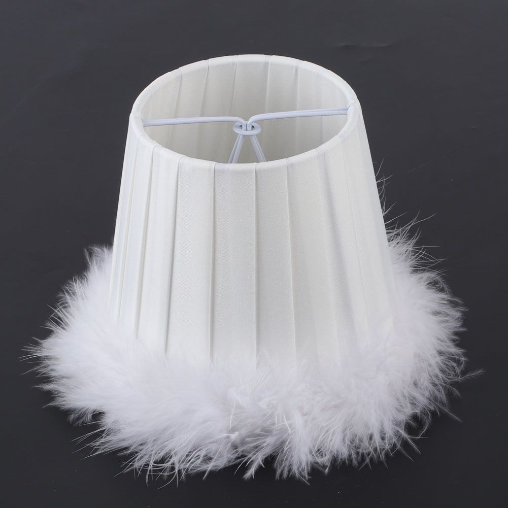 Feather Cloth Chandelier Pendant Lamp Lampshade Wall Light Lampshade for Home view 11