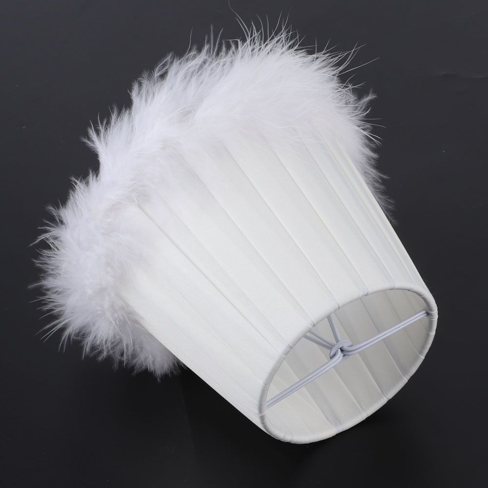 Feather Cloth Chandelier Pendant Lamp Lampshade Wall Light Lampshade for Home view 12