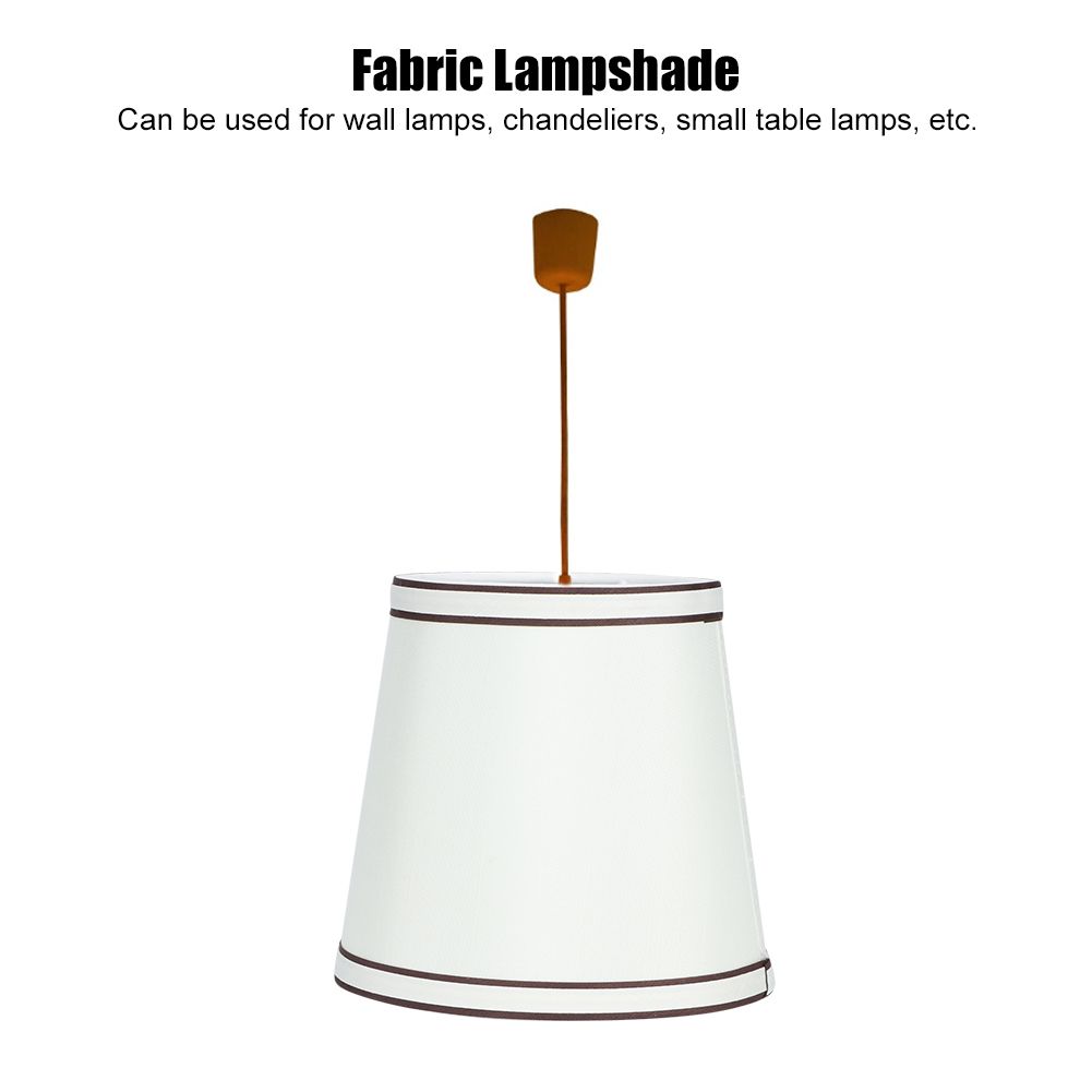 Household Fabric Chandelier Lampshade Wall Hanging Pendant Light Cover Shade Beige view 7