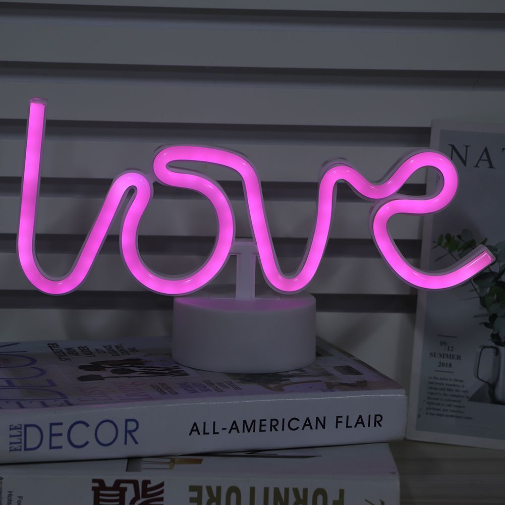 Innovative Unique Shape English Letter LED Light Home Bedroom Night Light view 5