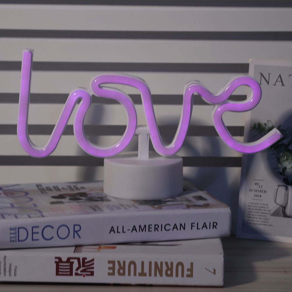 Innovative Unique Shape English Letter LED Light Home Bedroom Night Light view 6