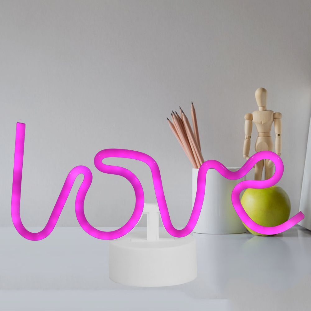 Innovative Unique Shape English Letter LED Light Home Bedroom Night Light view 8