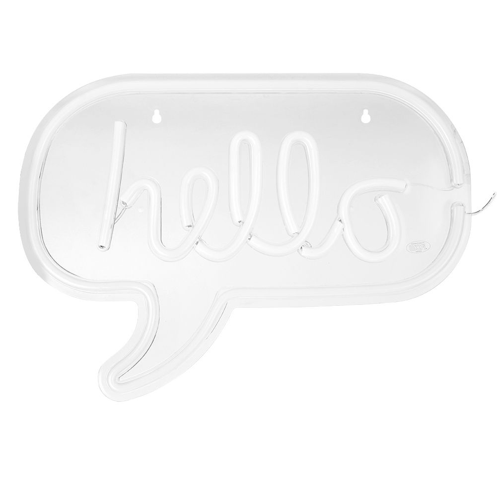 HELLO Letters LED Neon Light Wall Hanging Sign for Bar Bedroom Living Room view 6