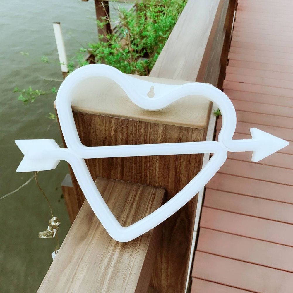 Adorable Heart shape LED Light Decorative Wall Hanging Lamp for Bedroom view 7