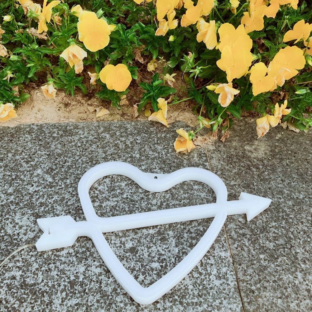 Adorable Heart shape LED Light Decorative Wall Hanging Lamp for Bedroom view 8