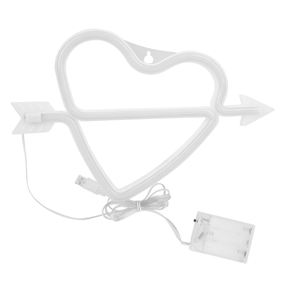 Adorable Heart shape LED Light Decorative Wall Hanging Lamp for Bedroom view 2
