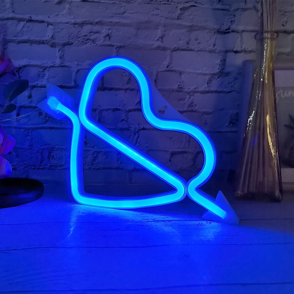 Adorable Heart shape LED Light Decorative Wall Hanging Lamp for Bedroom view 11