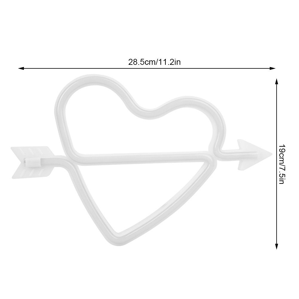 Adorable Heart shape LED Light Decorative Wall Hanging Lamp for Bedroom view 12