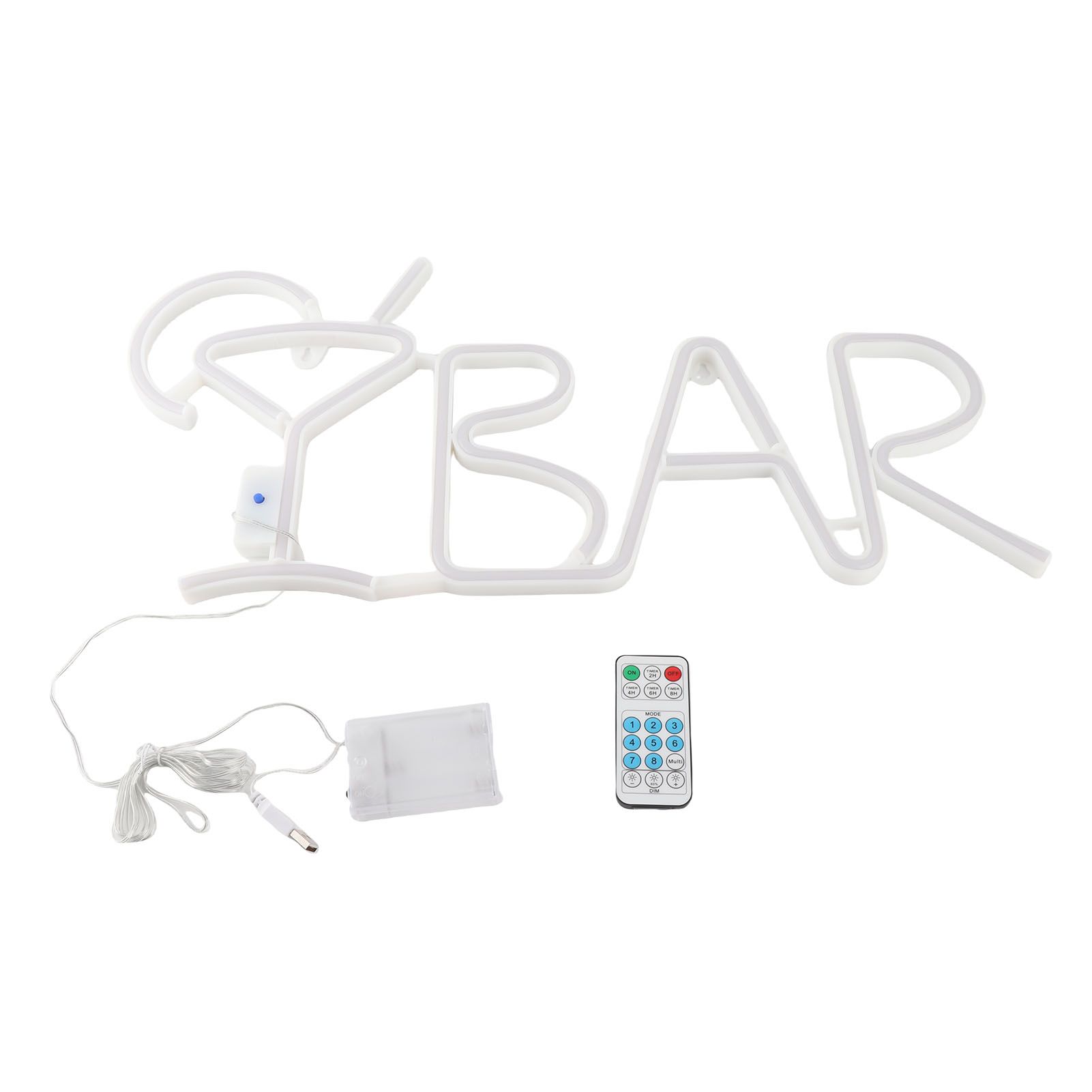 BAR Letters Shaped LED Neon Light Shop Signs Light for Party Bar Home DecorPink view 2