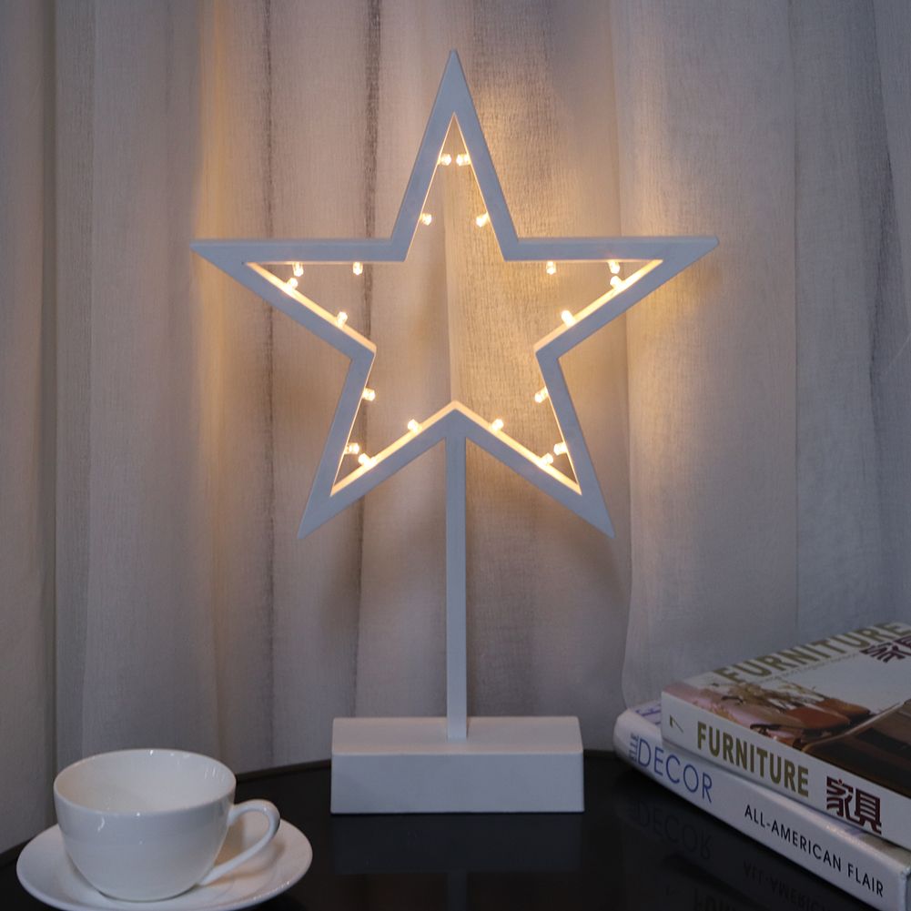 Star Shape LED Night Light Table Night Lamp Home Room Xmas Christmas Decor Kid view 4