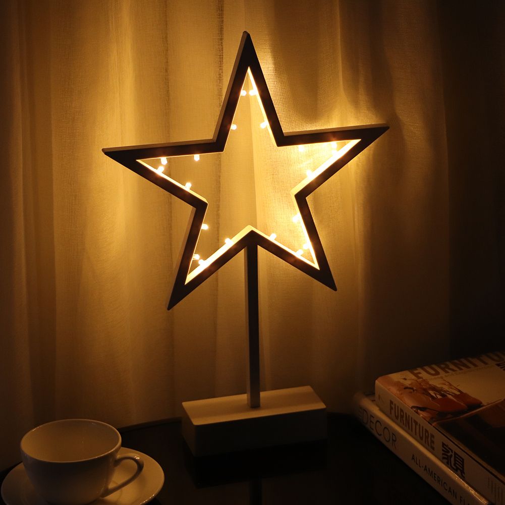 Star Shape LED Night Light Table Night Lamp Home Room Xmas Christmas Decor Kid view 5