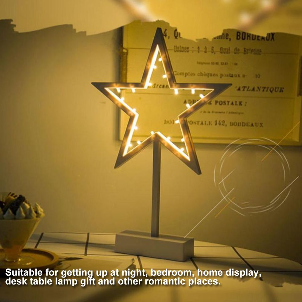 Star Shape LED Night Light Table Night Lamp Home Room Xmas Christmas Decor Kid view 8