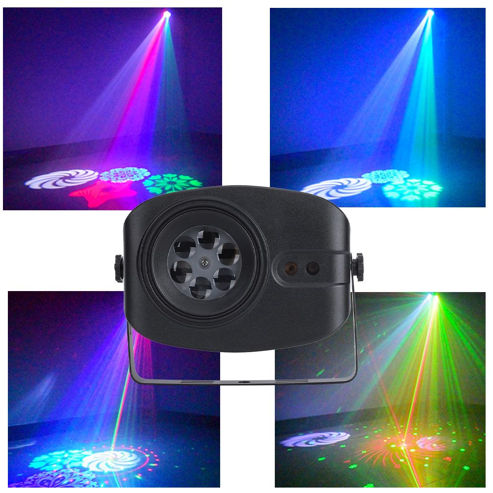Clear Patterned Projection Light Colorful Rotating Voice Control Stage Light view 5