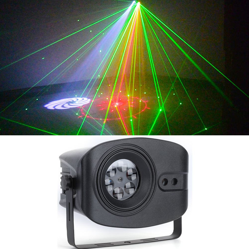 Clear Patterned Projection Light Colorful Rotating Voice Control Stage Light view 6