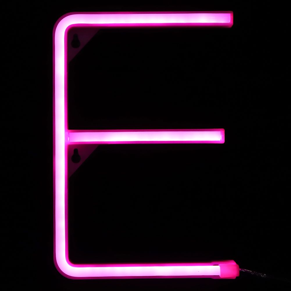 Stylish Unique E Shape LED Letter Light Decorative Light for Wedding Party view 6