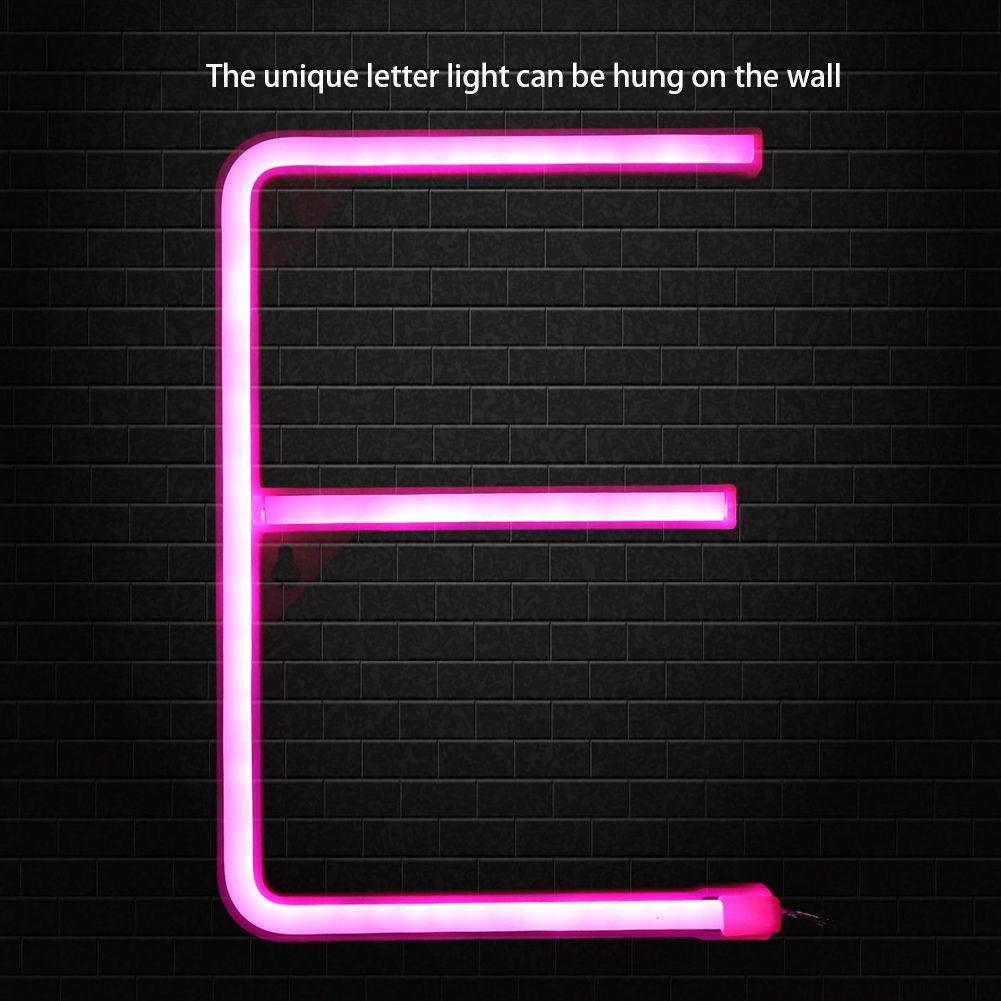 Stylish Unique E Shape LED Letter Light Decorative Light for Wedding Party view 10