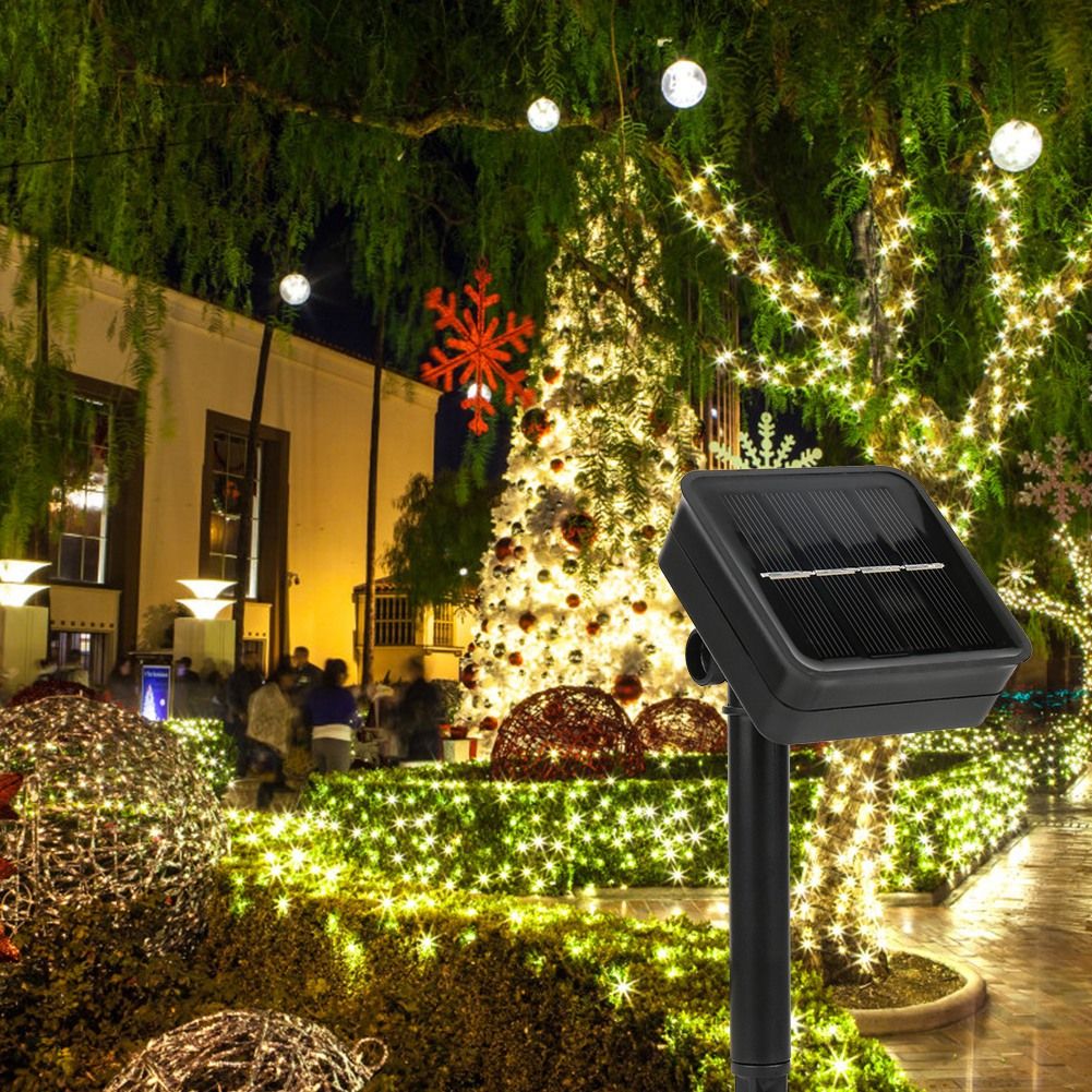 3meter 90LED Solar Power Waterproof Flexible Light Stripe for Christmas Tree view 3