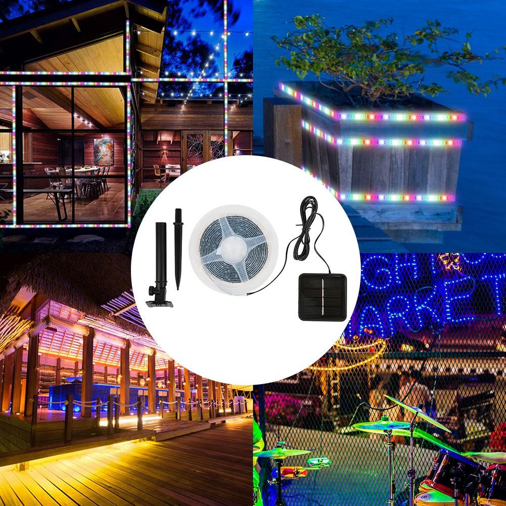 3meter 90LED Solar Power Waterproof Flexible Light Stripe for Christmas Tree view 4