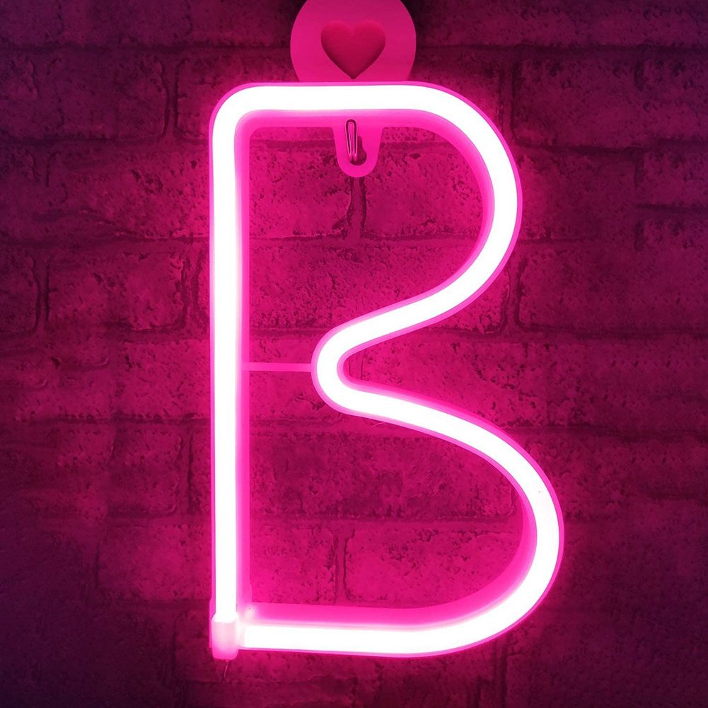 Unique English Letter B Shape LED Decorative Light for Wedding Party Home view 3