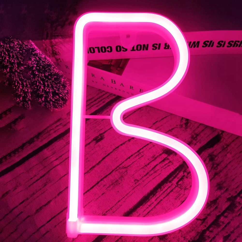 Unique English Letter B Shape LED Decorative Light for Wedding Party Home view 4