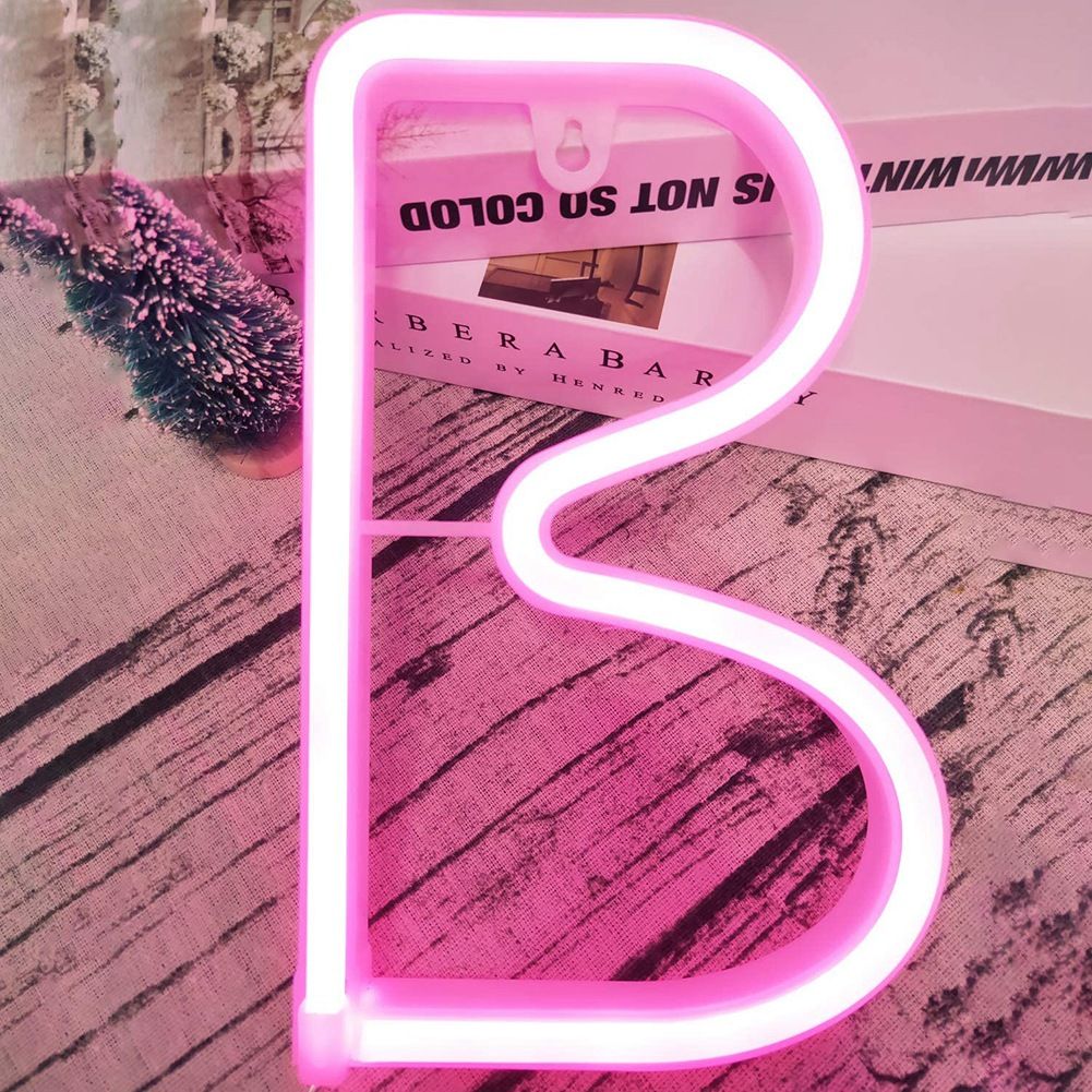 Unique English Letter B Shape LED Decorative Light for Wedding Party Home view 5