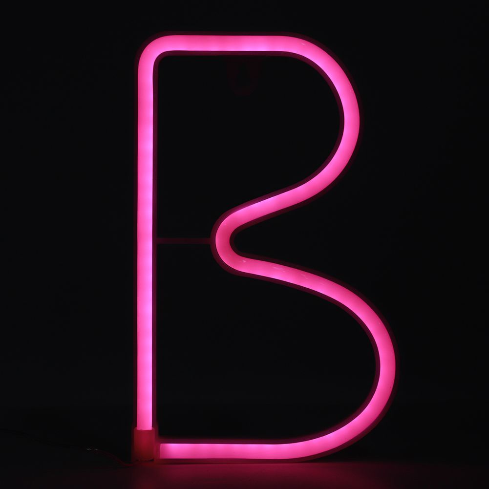 Unique English Letter B Shape LED Decorative Light for Wedding Party Home view 6
