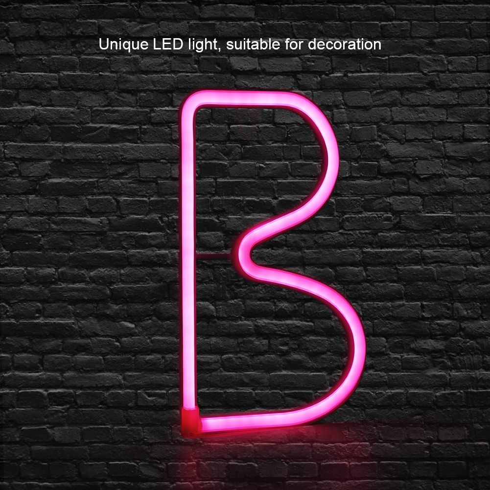 Unique English Letter B Shape LED Decorative Light for Wedding Party Home view 9