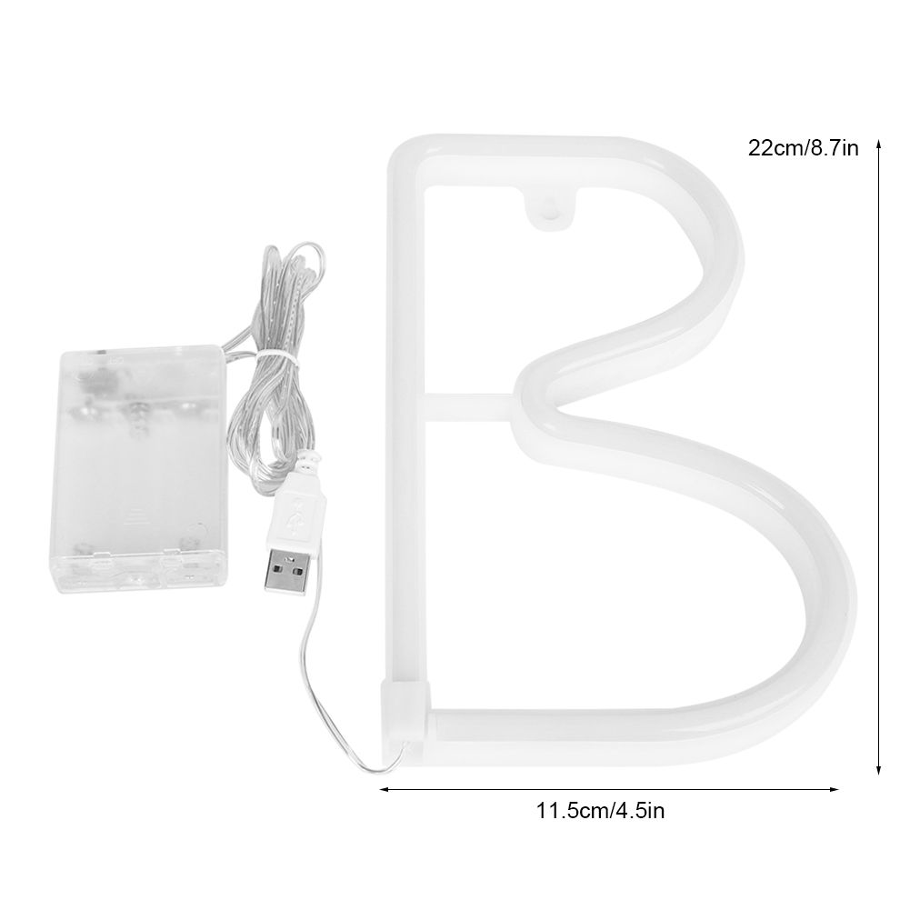 Unique English Letter B Shape LED Decorative Light for Wedding Party Home view 10