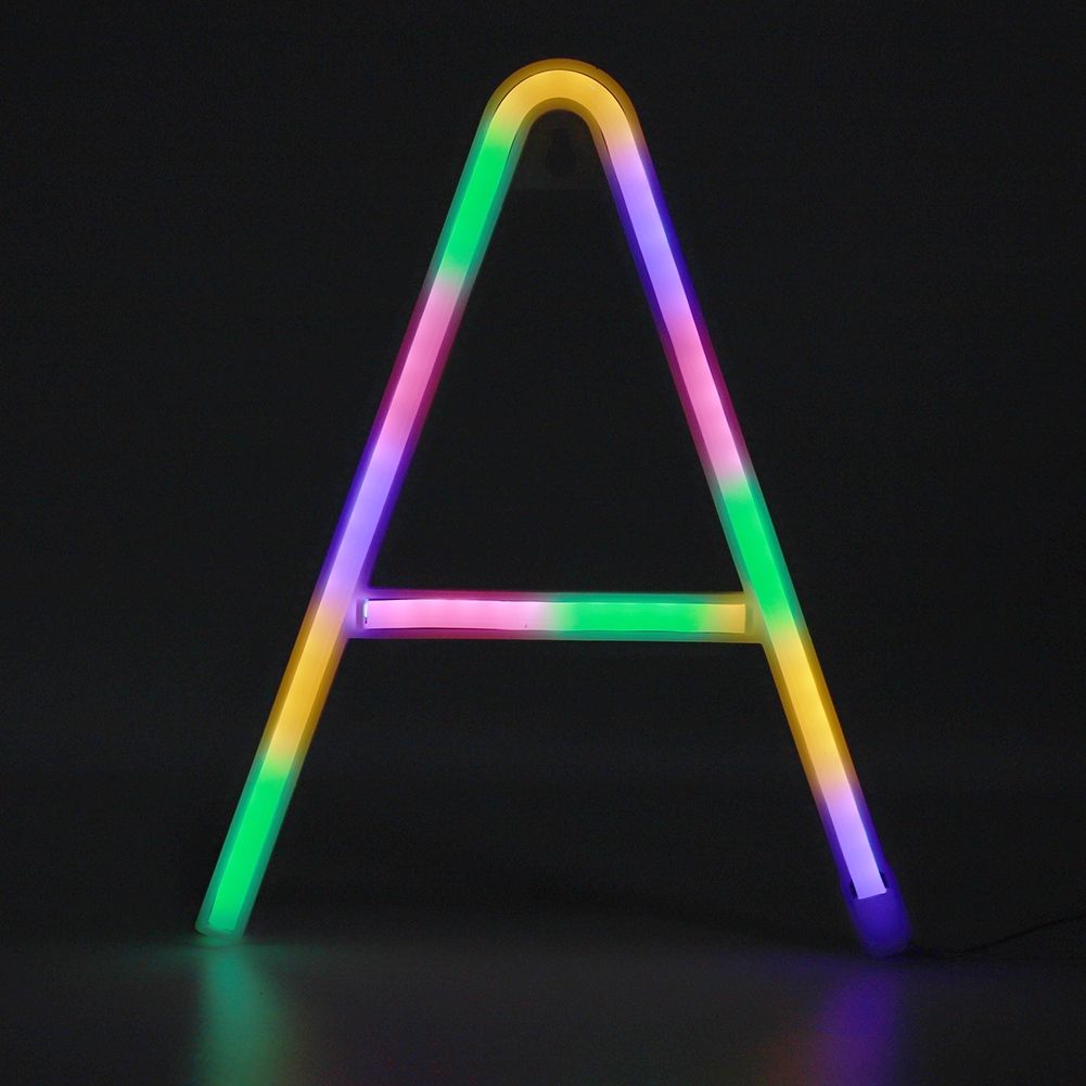 Distinctive English Letter A Shape LED Light for Christmas Wedding Birthday view 2
