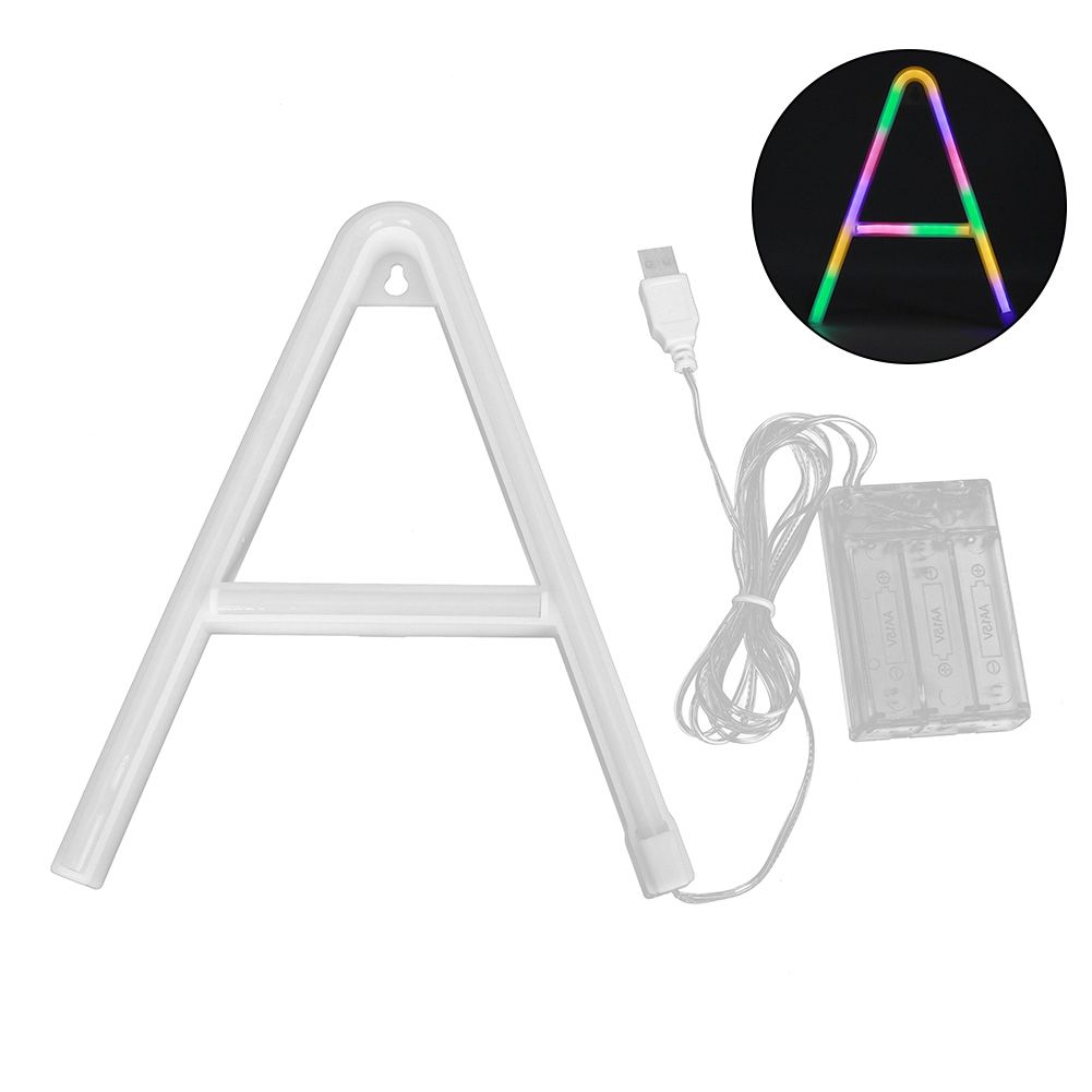 Distinctive English Letter A Shape LED Light for Christmas Wedding Birthday view 3