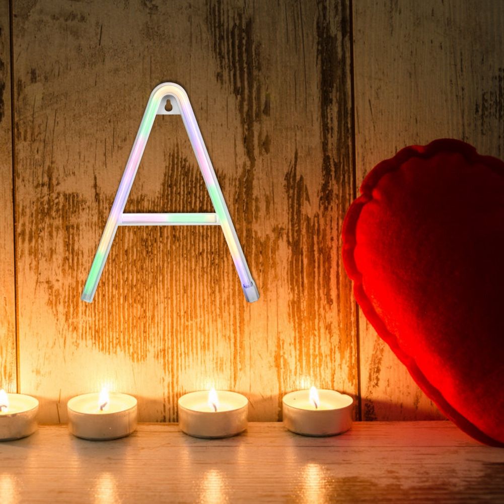 Distinctive English Letter A Shape LED Light for Christmas Wedding Birthday view 5