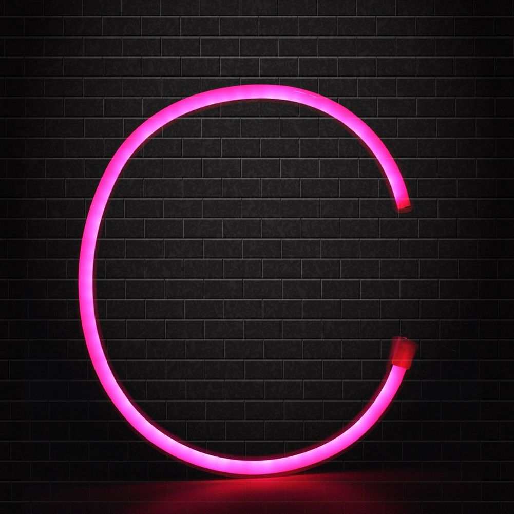 Unique Alphabet C shaped LED Light Night Light for Home Wedding Party view 3