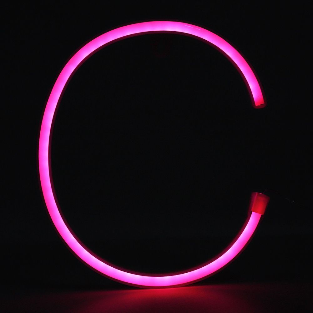 Unique Alphabet C shaped LED Light Night Light for Home Wedding Party view 6
