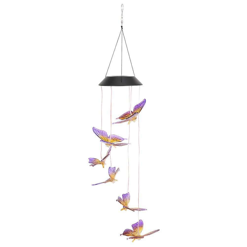 Waterproof Hanging LED Solar Windchime Light for Indoor Outdoor Garden view 2