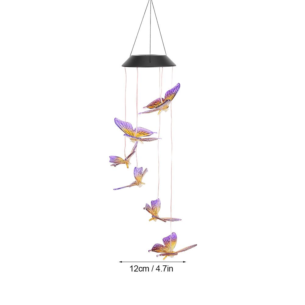 Waterproof Hanging LED Solar Windchime Light for Indoor Outdoor Garden view 9
