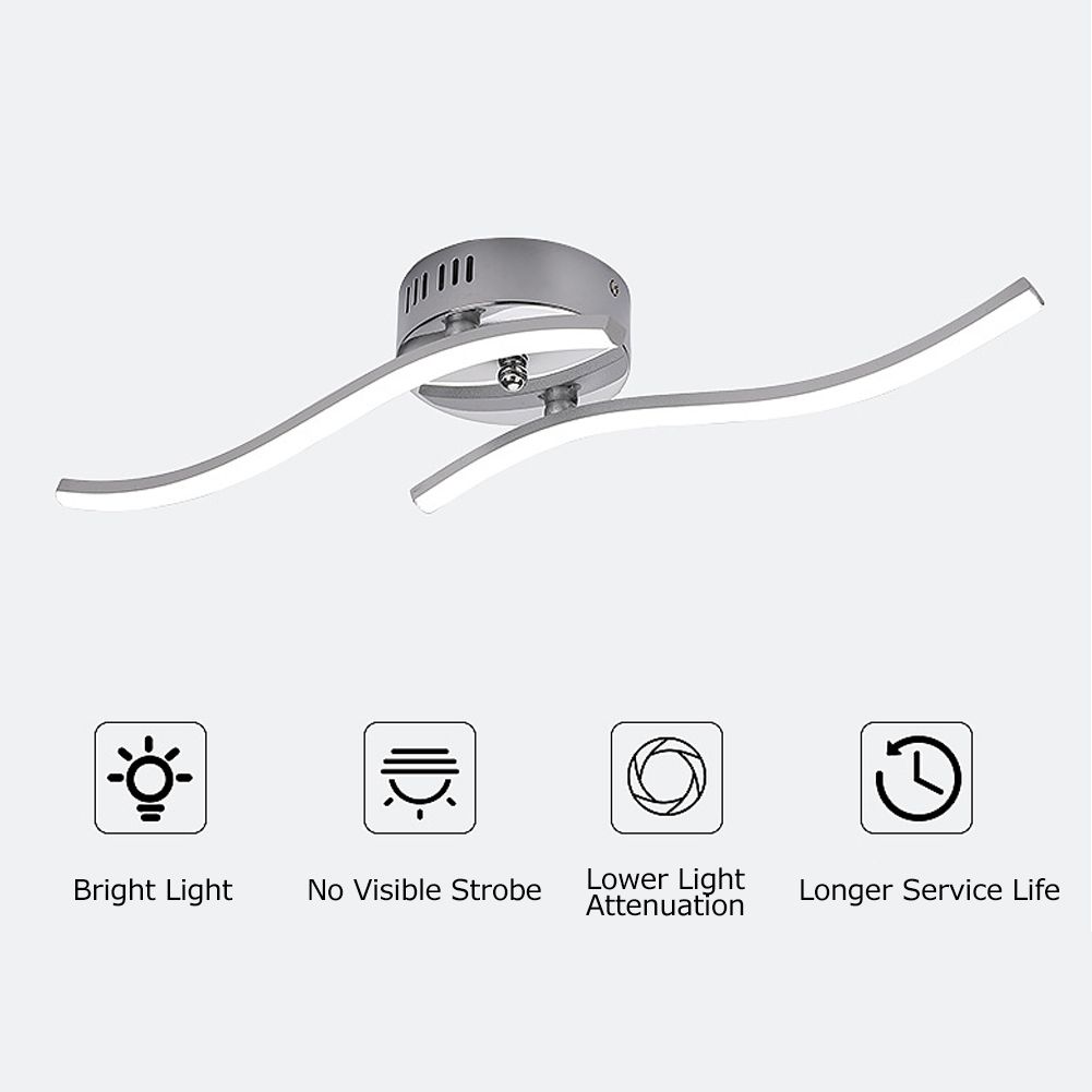 Innovative Modern LED Light Ceiling Lights Home Living Room Decoration White view 11
