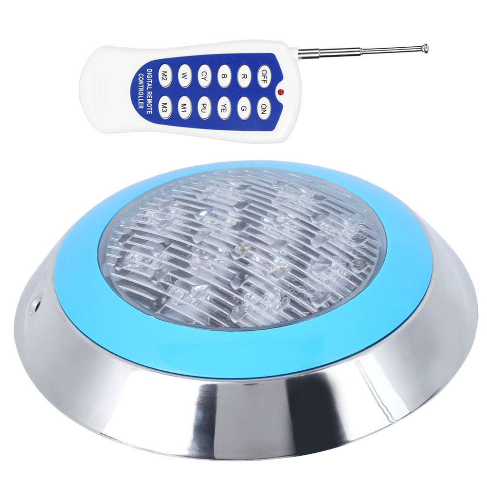 12LED 12W AC12V Swimming Pool Wall Light Remote Control IP68 Underwater Lights view 3
