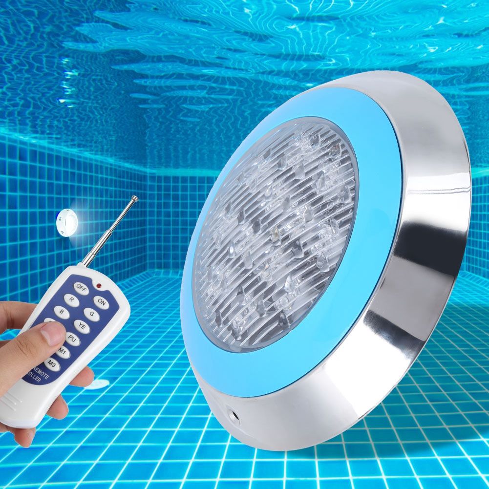 12LED 12W AC12V Swimming Pool Wall Light Remote Control IP68 Underwater Lights view 4