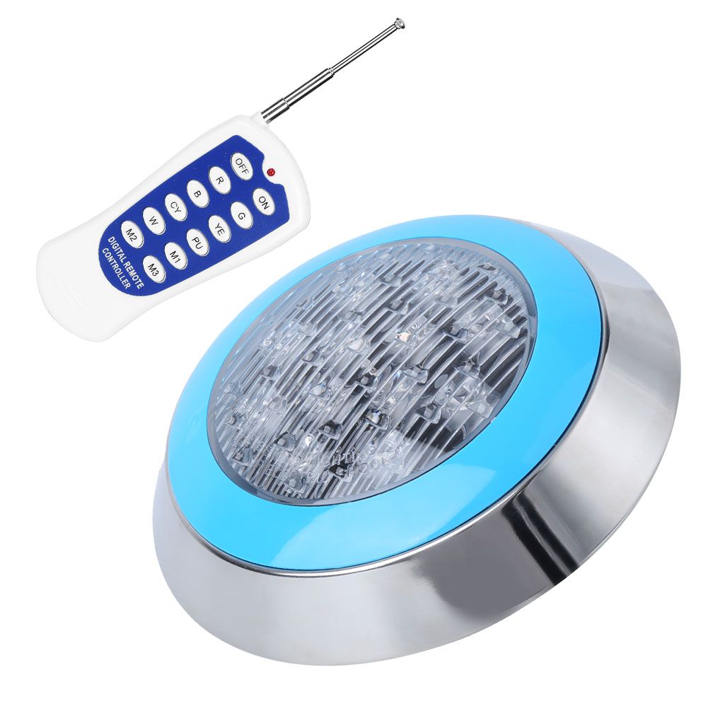 12LED 12W AC12V Swimming Pool Wall Light Remote Control IP68 Underwater Lights view 8
