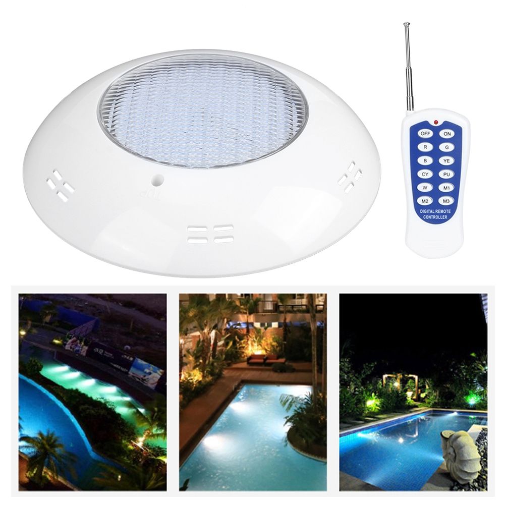 360LED Swimming Pool Lights 35W Pool Wall Light Remote Control Underwater view 4
