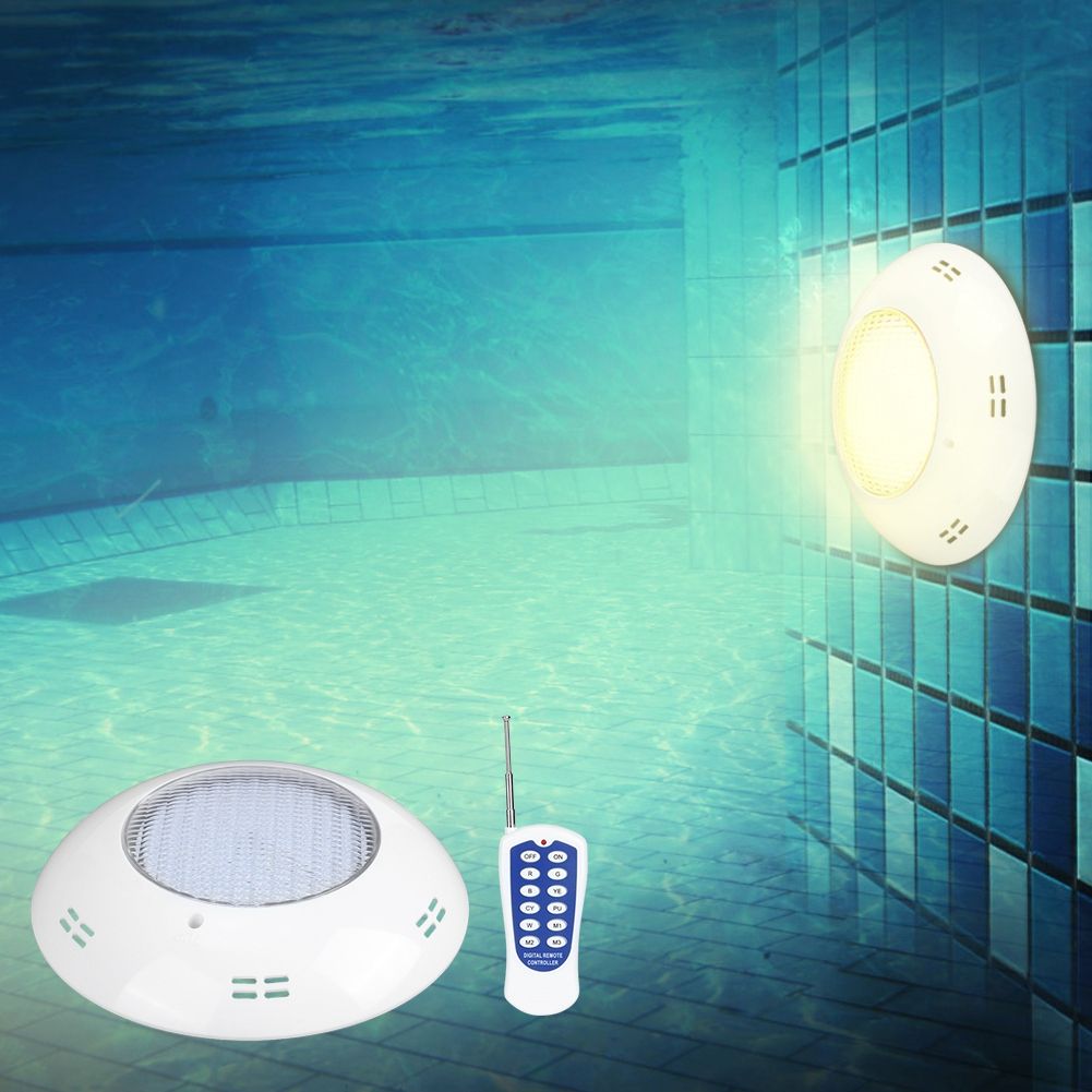 360LED Swimming Pool Lights 35W Pool Wall Light Remote Control Underwater view 5