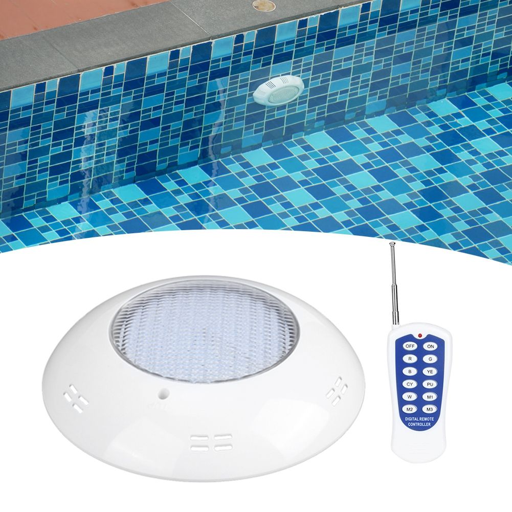 360LED Swimming Pool Lights 35W Pool Wall Light Remote Control Underwater view 8