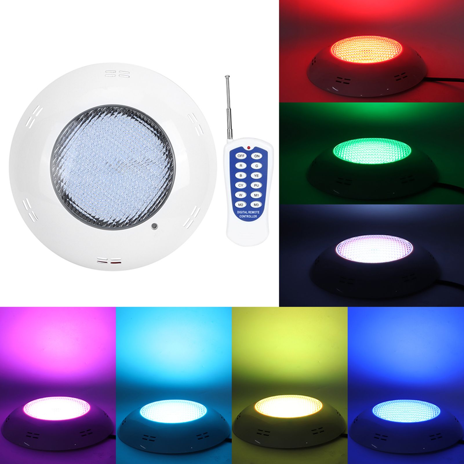 45W 460LED Swimming Pool Wall Light Lamp IP68 Waterproof Underwater Light AC 12V