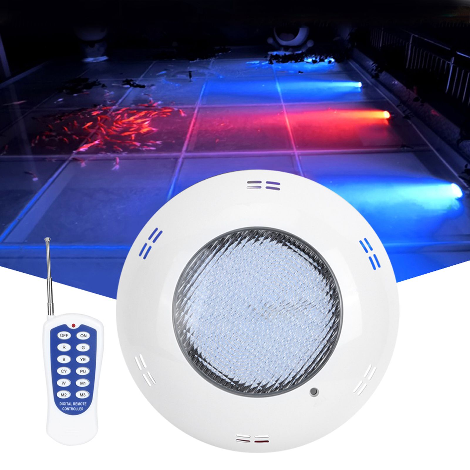 45W 460LED Swimming Pool Wall Light Lamp IP68 Waterproof Underwater Light AC 12V view 6