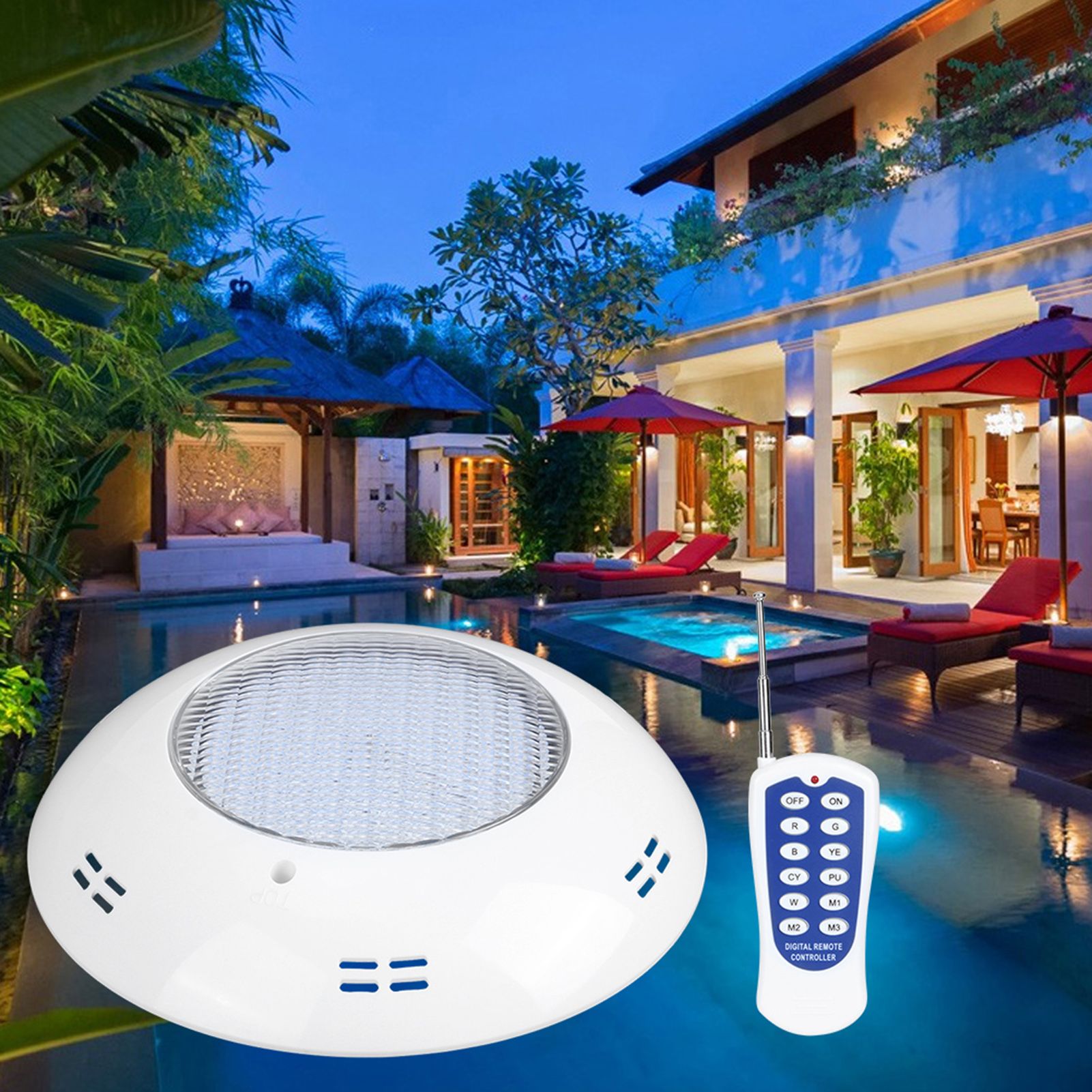 45W 460LED Swimming Pool Wall Light Lamp IP68 Waterproof Underwater Light AC 12V view 9